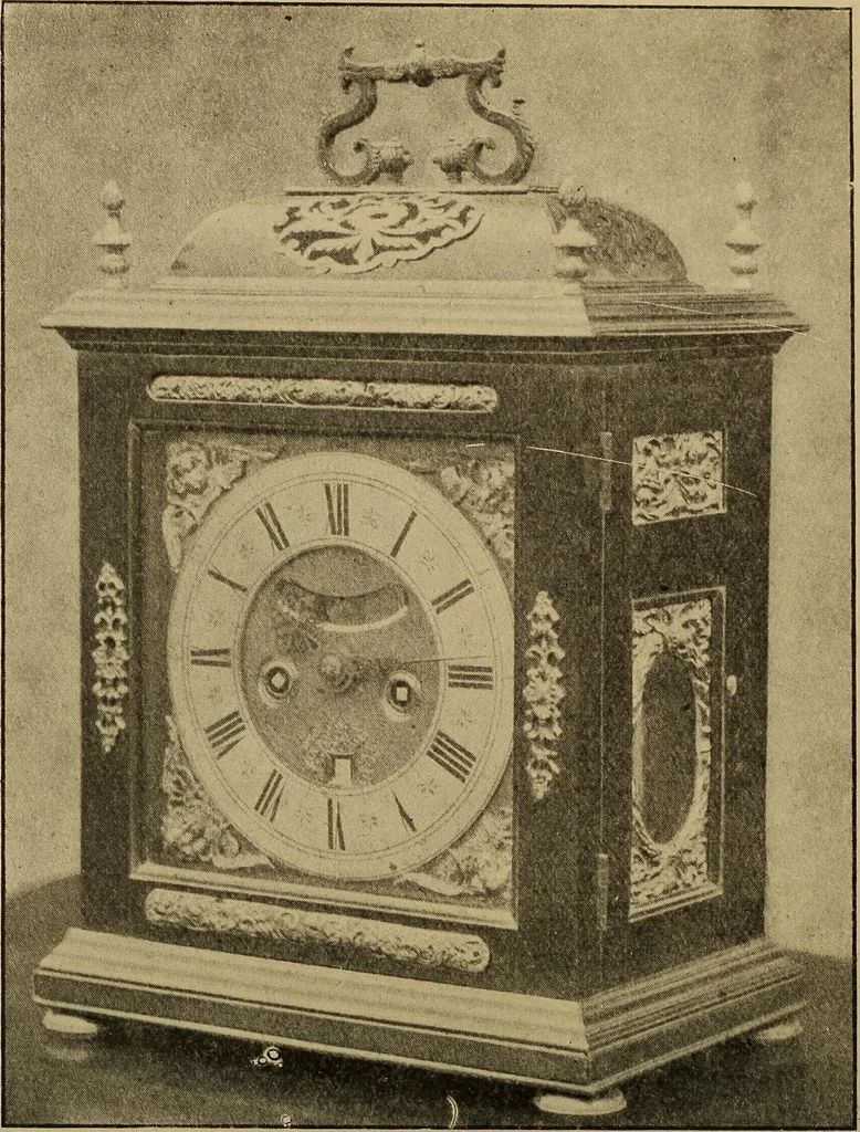 An illustration from Old clocks and watches & their makers : being an historical and descriptive account of the different styles of clocks and watches of the past, in England and abroad, to which is added a list of nearly twelve thousand makers, 1922, leaf 587