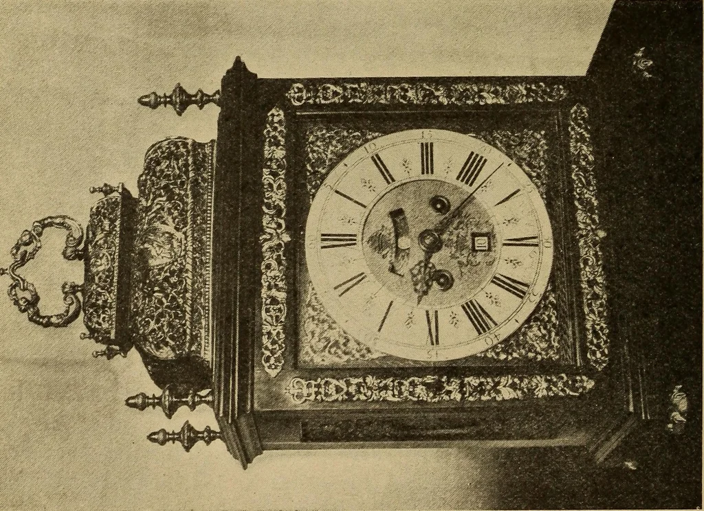 An illustration from Old clocks and watches & their makers : being an historical and descriptive account of the different styles of clocks and watches of the past, in England and abroad, to which is added a list of nearly twelve thousand makers, 1922, leaf 587