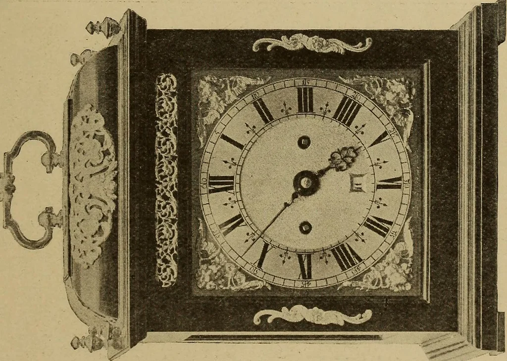 An illustration from Old clocks and watches & their makers : being an historical and descriptive account of the different styles of clocks and watches of the past, in England and abroad, to which is added a list of nearly twelve thousand makers, 1922, leaf 588