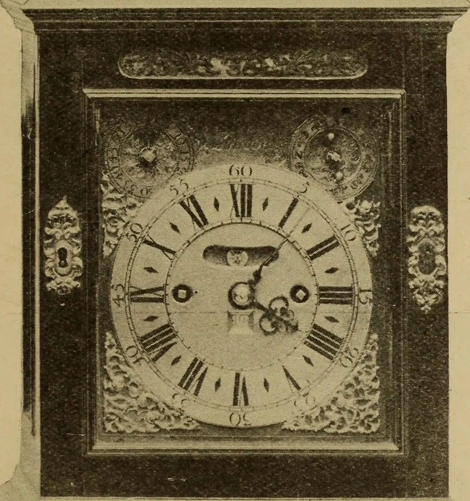 An illustration from Old clocks and watches & their makers : being an historical and descriptive account of the different styles of clocks and watches of the past, in England and abroad, to which is added a list of nearly twelve thousand makers, 1922, leaf 592