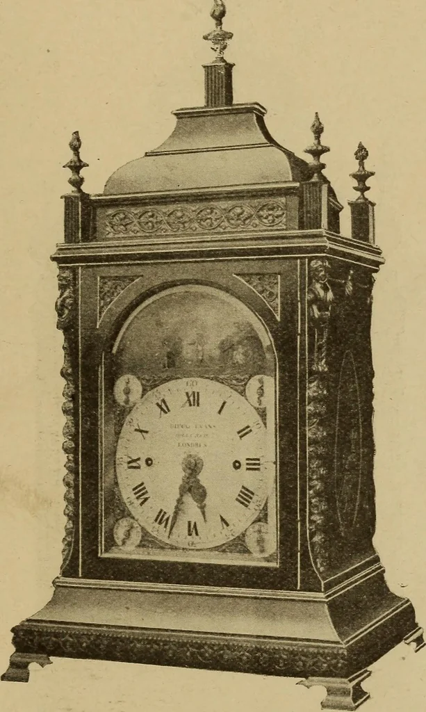 An illustration from Old clocks and watches & their makers : being an historical and descriptive account of the different styles of clocks and watches of the past, in England and abroad, to which is added a list of nearly twelve thousand makers, 1922, leaf 596