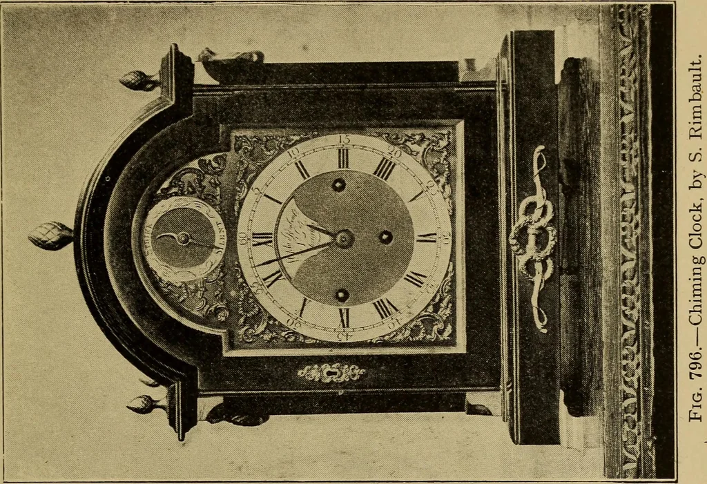 An illustration from Old clocks and watches & their makers : being an historical and descriptive account of the different styles of clocks and watches of the past, in England and abroad, to which is added a list of nearly twelve thousand makers, 1922, leaf 600