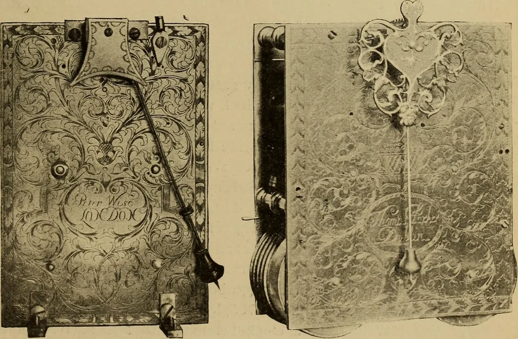An illustration from Old clocks and watches & their makers : being an historical and descriptive account of the different styles of clocks and watches of the past, in England and abroad, to which is added a list of nearly twelve thousand makers, 1922, leaf 604