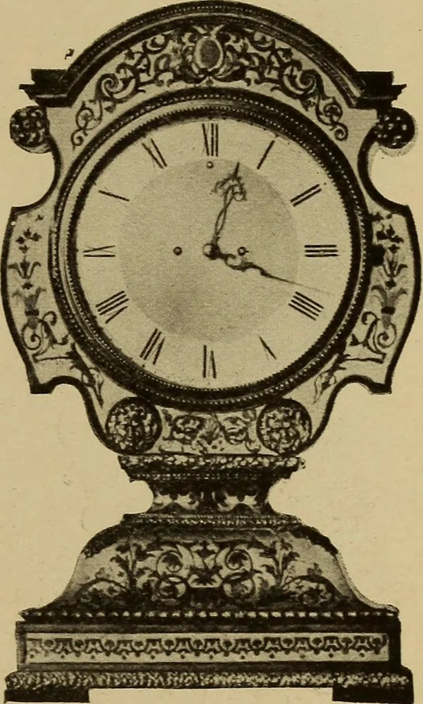 An illustration from Old clocks and watches & their makers : being an historical and descriptive account of the different styles of clocks and watches of the past, in England and abroad, to which is added a list of nearly twelve thousand makers, 1922, leaf 610