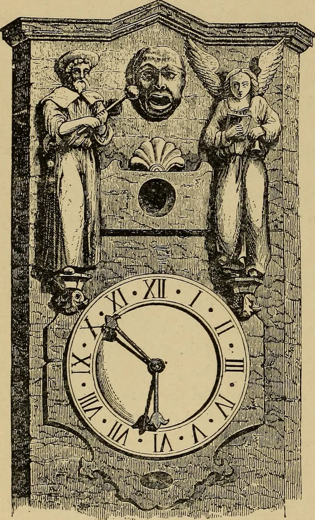 An illustration from Old clocks and watches & their makers : being an historical and descriptive account of the different styles of clocks and watches of the past, in England and abroad, to which is added a list of nearly twelve thousand makers, 1922, leaf 65
