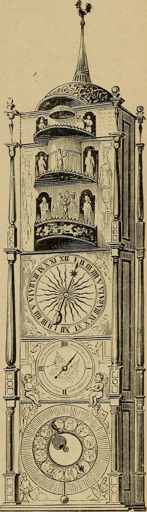 An illustration from Old clocks and watches & their makers : being an historical and descriptive account of the different styles of clocks and watches of the past, in England and abroad, to which is added a list of nearly twelve thousand makers, 1922, leaf 72