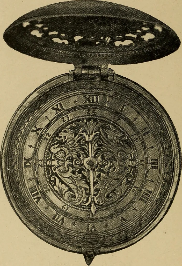 An illustration from Old clocks and watches & their makers : being an historical and descriptive account of the different styles of clocks and watches of the past, in England and abroad, to which is added a list of nearly twelve thousand makers, 1922, leaf 81