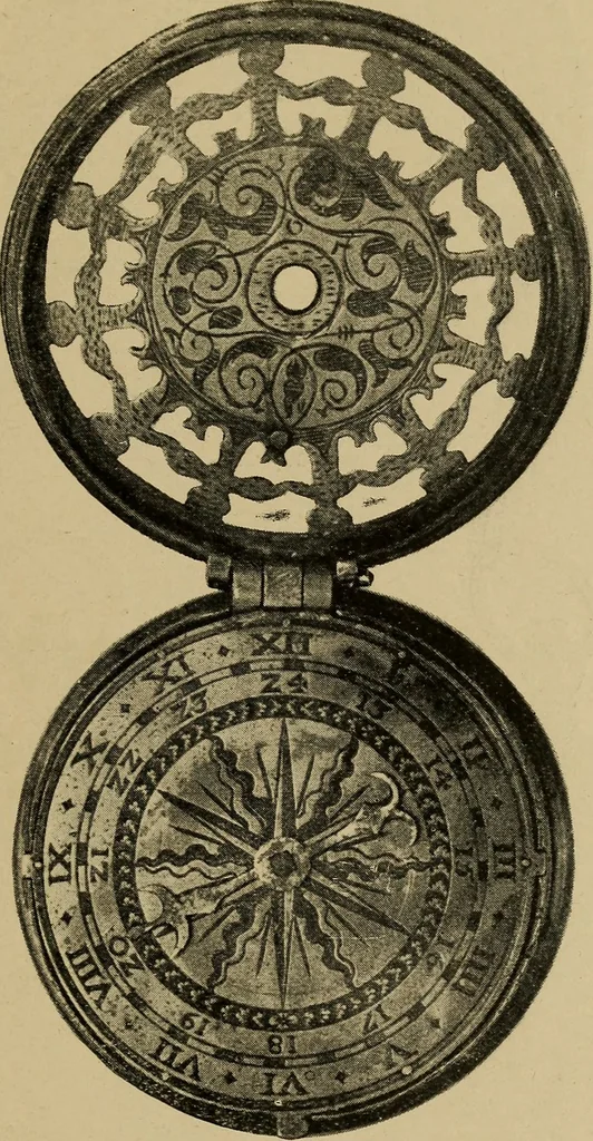 An illustration from Old clocks and watches & their makers : being an historical and descriptive account of the different styles of clocks and watches of the past, in England and abroad, to which is added a list of nearly twelve thousand makers, 1922, leaf 82