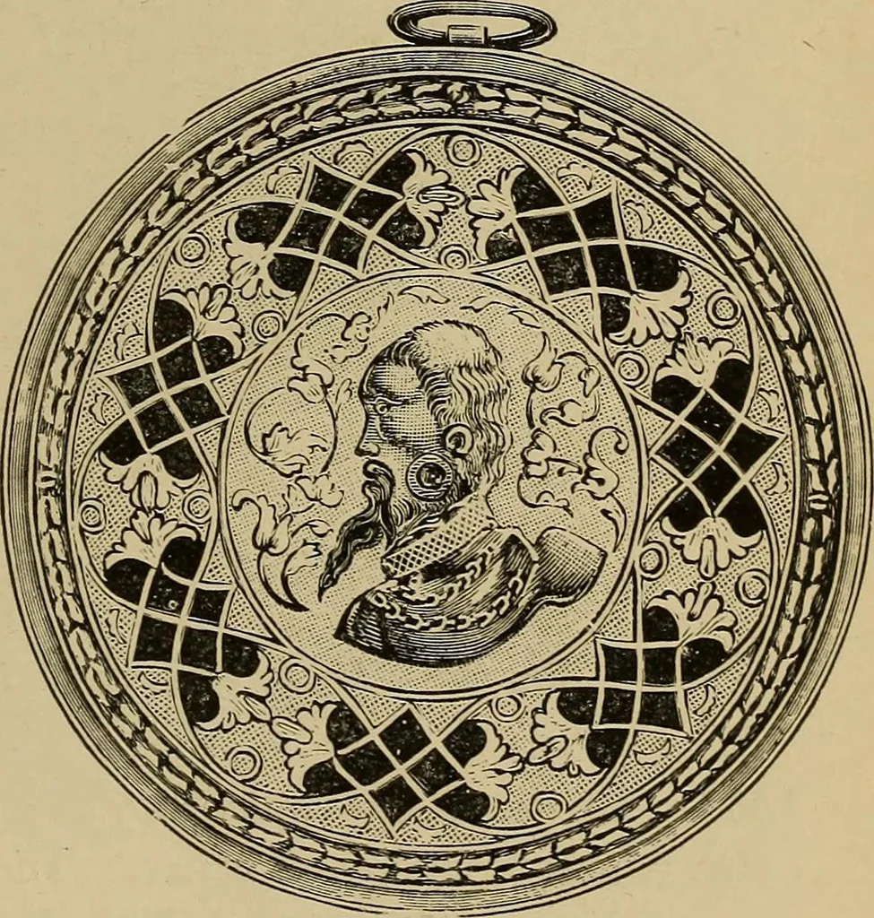 An illustration from Old clocks and watches & their makers : being an historical and descriptive account of the different styles of clocks and watches of the past, in England and abroad, to which is added a list of nearly twelve thousand makers, 1922, leaf 86