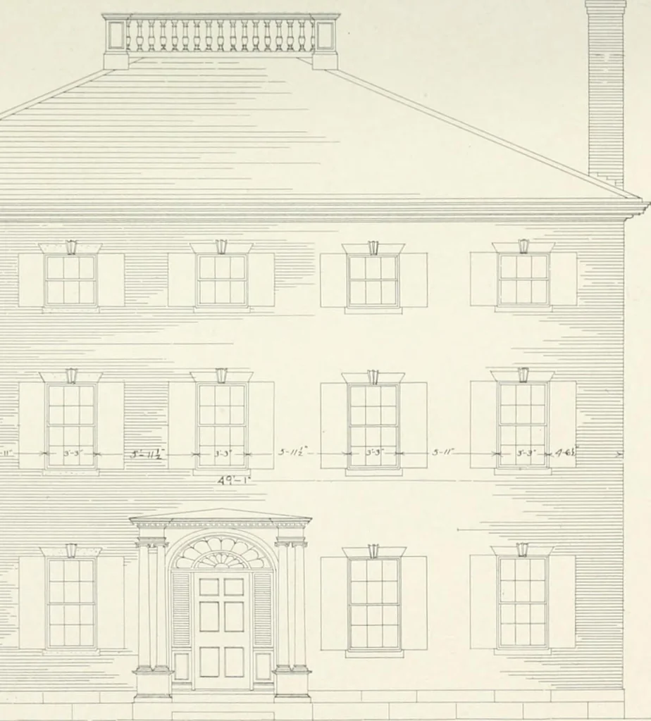 An illustration from Old colonial brick houses of New England, 1917, leaf 56