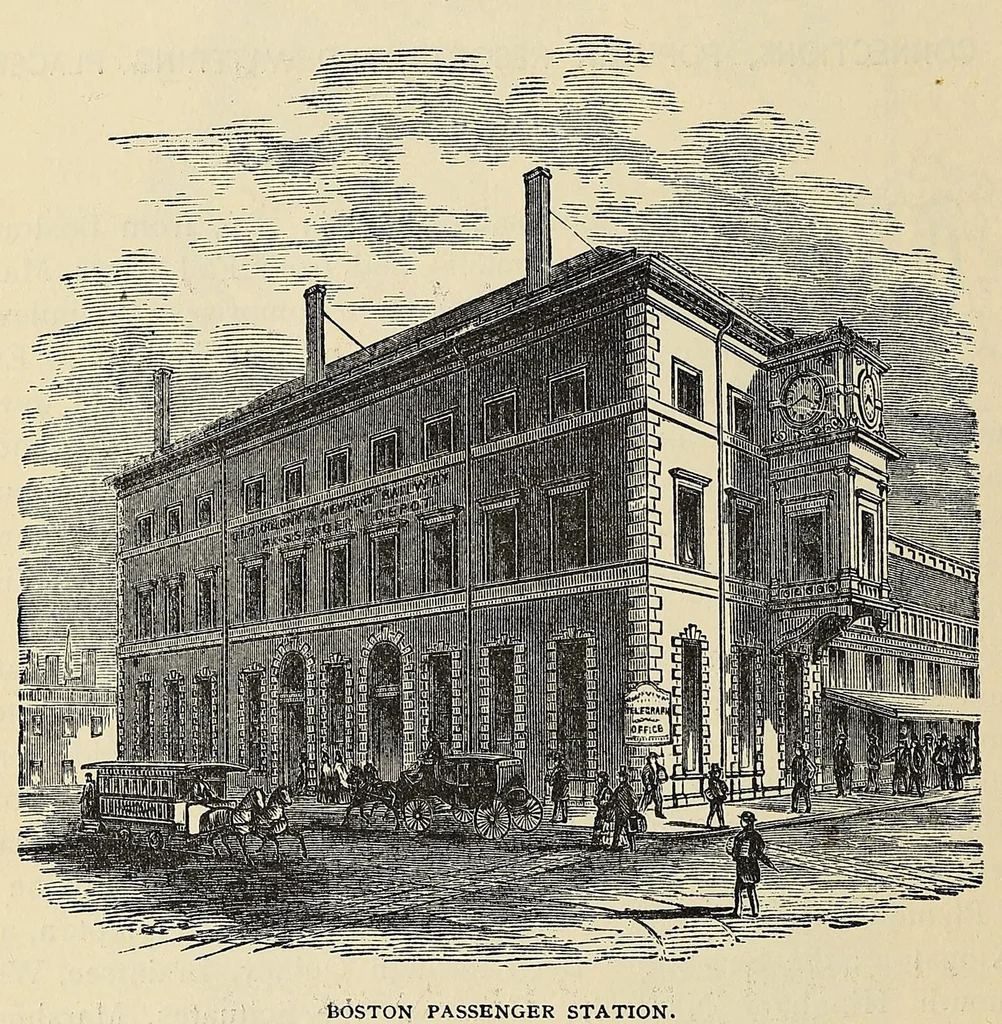 An illustration from The Old Colony railroad: its connections, popular resorts, and fashionable watering-places, 1875, leaf 10