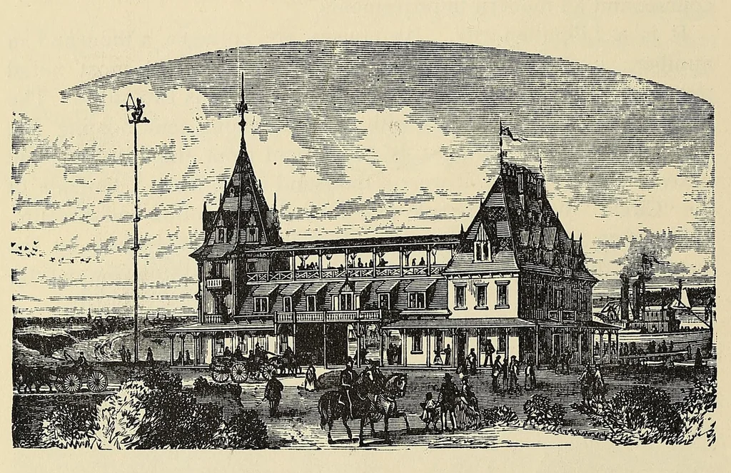 An illustration from The Old Colony railroad: its connections, popular resorts, and fashionable watering-places, 1875, leaf 24