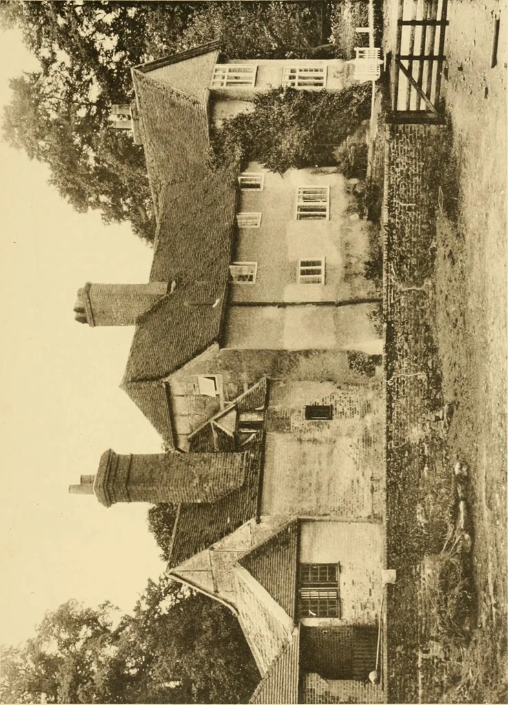 An illustration from Old cottages & farm-houses in Surrey / illustrated on one hundred collotype plates from photographs specially taken by W. Galsworthy Davie, with an introduction and numerous sketches by W. Curtis Green, 1908, leaf 164