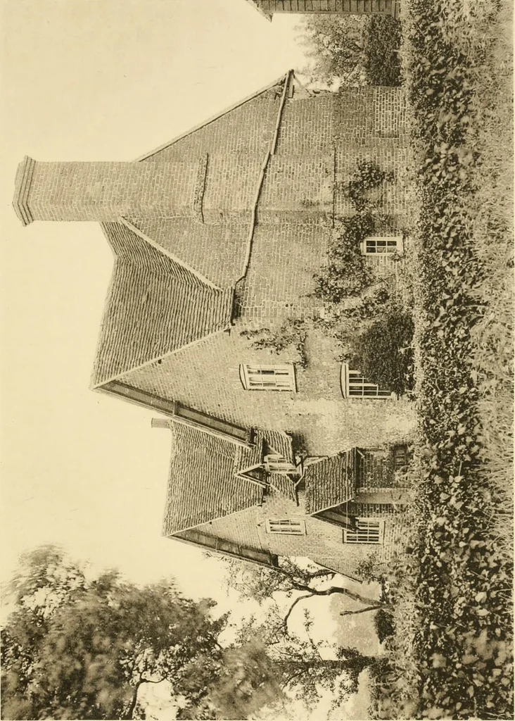 An illustration from Old cottages & farm-houses in Surrey / illustrated on one hundred collotype plates from photographs specially taken by W. Galsworthy Davie, with an introduction and numerous sketches by W. Curtis Green, 1908, leaf 178