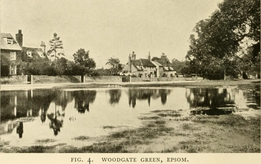 An illustration from Old cottages & farm-houses in Surrey / illustrated on one hundred collotype plates from photographs specially taken by W. Galsworthy Davie, with an introduction and numerous sketches by W. Curtis Green, 1908, leaf 21