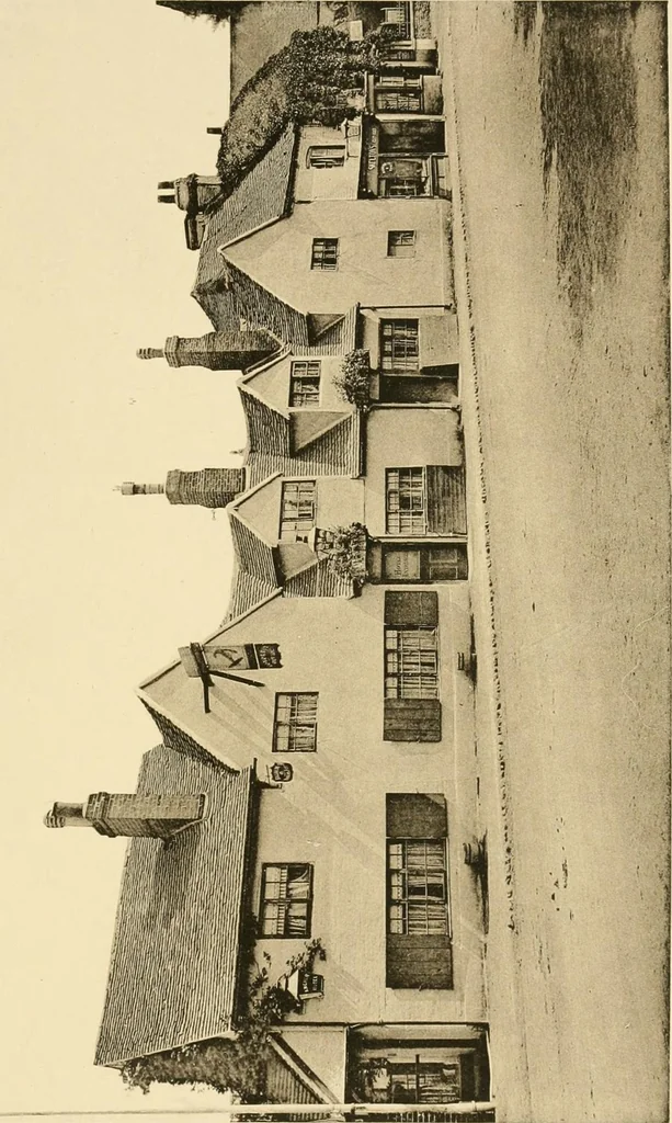 An illustration from Old cottages & farm-houses in Surrey / illustrated on one hundred collotype plates from photographs specially taken by W. Galsworthy Davie, with an introduction and numerous sketches by W. Curtis Green, 1908, leaf 216