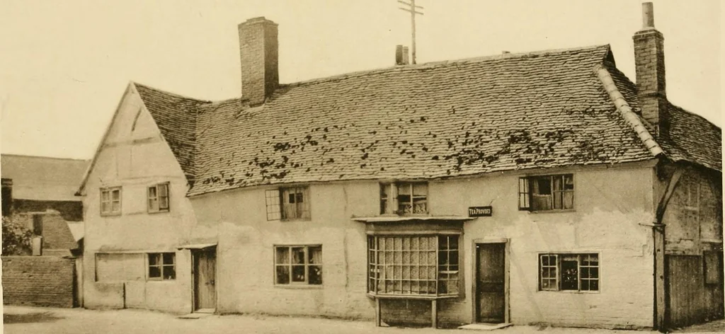An illustration from Old cottages & farm-houses in Surrey / illustrated on one hundred collotype plates from photographs specially taken by W. Galsworthy Davie, with an introduction and numerous sketches by W. Curtis Green, 1908, leaf 218
