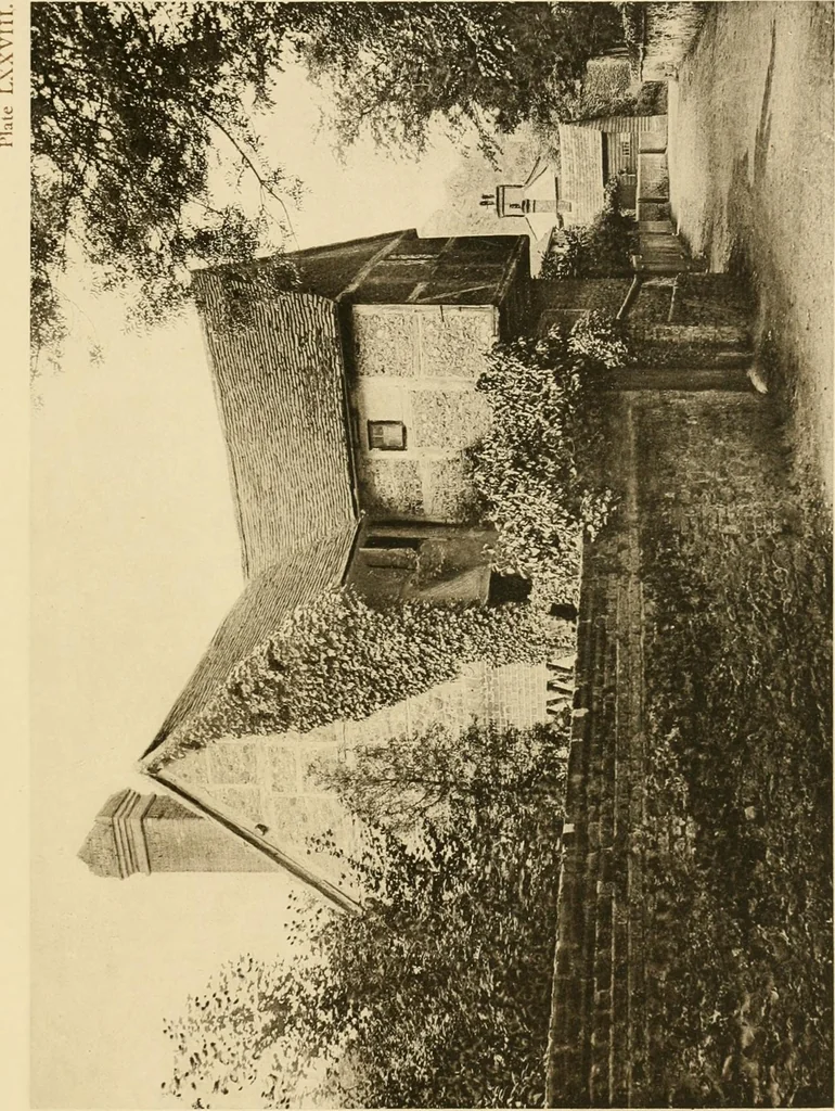 An illustration from Old cottages & farm-houses in Surrey / illustrated on one hundred collotype plates from photographs specially taken by W. Galsworthy Davie, with an introduction and numerous sketches by W. Curtis Green, 1908, leaf 242