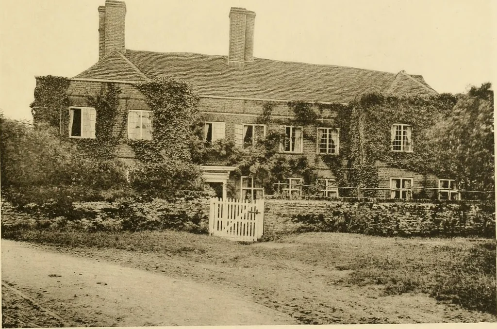 An illustration from Old cottages & farm-houses in Surrey / illustrated on one hundred collotype plates from photographs specially taken by W. Galsworthy Davie, with an introduction and numerous sketches by W. Curtis Green, 1908, leaf 266