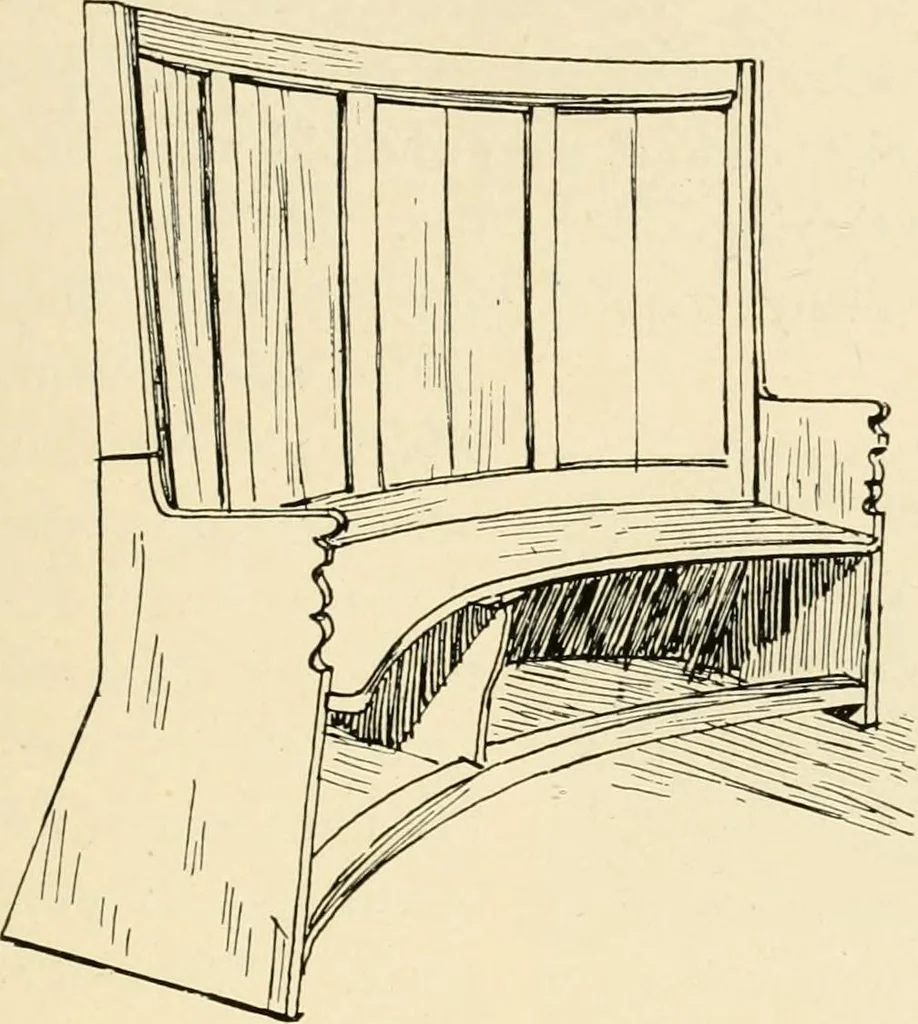 An illustration from Old cottages & farm-houses in Surrey / illustrated on one hundred collotype plates from photographs specially taken by W. Galsworthy Davie, with an introduction and numerous sketches by W. Curtis Green, 1908, leaf 62
