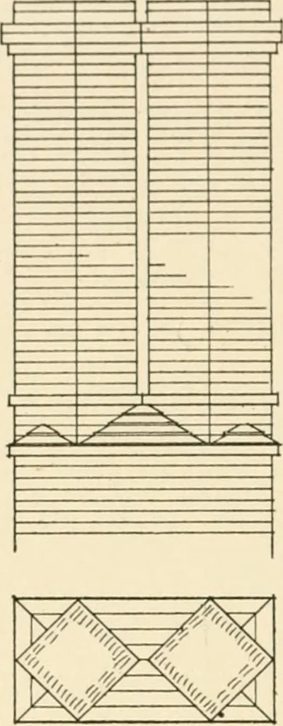 An illustration from Old cottages & farm-houses in Surrey / illustrated on one hundred collotype plates from photographs specially taken by W. Galsworthy Davie, with an introduction and numerous sketches by W. Curtis Green, 1908, leaf 71