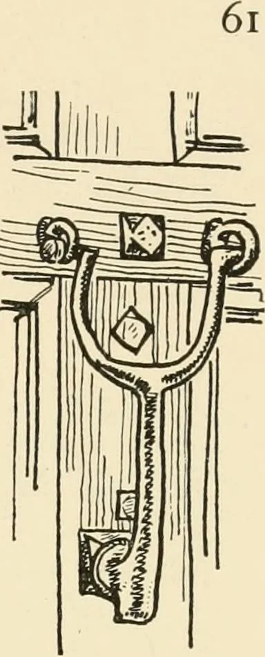 An illustration from Old cottages & farm-houses in Surrey / illustrated on one hundred collotype plates from photographs specially taken by W. Galsworthy Davie, with an introduction and numerous sketches by W. Curtis Green, 1908, leaf 80
