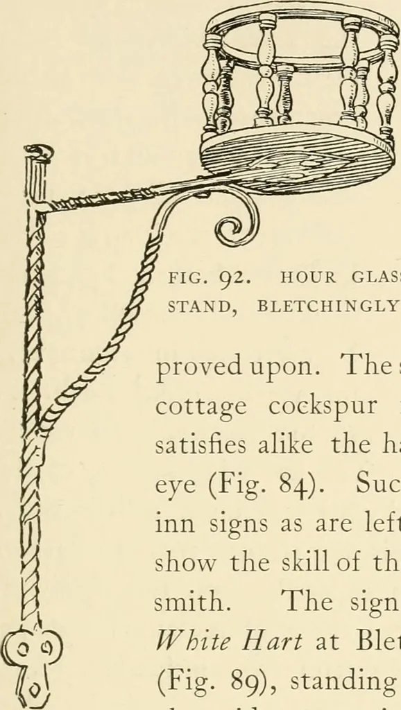 An illustration from Old cottages & farm-houses in Surrey / illustrated on one hundred collotype plates from photographs specially taken by W. Galsworthy Davie, with an introduction and numerous sketches by W. Curtis Green, 1908, leaf 84