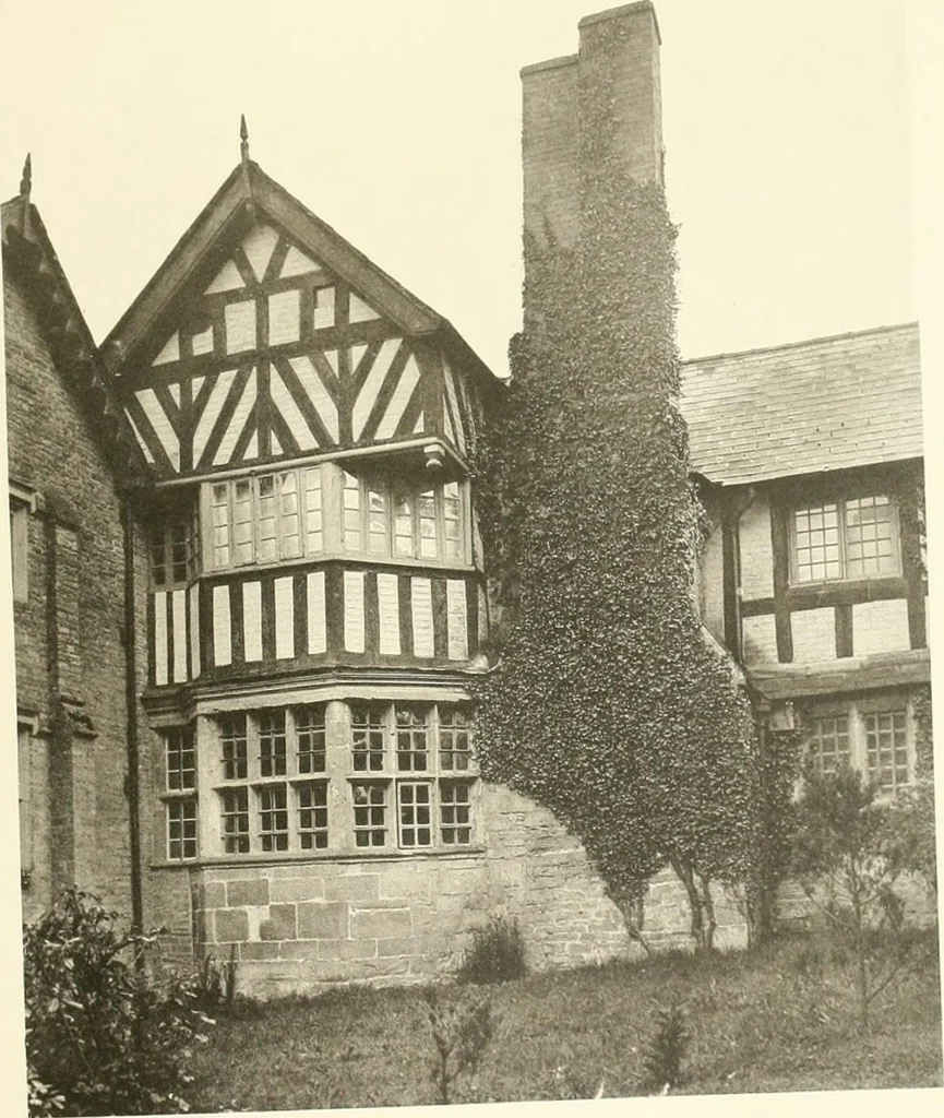 An illustration from Old cottages, farm houses, and other half-timber buildings in Shropshire, Herefordshire, and Cheshire, 1904, leaf 114