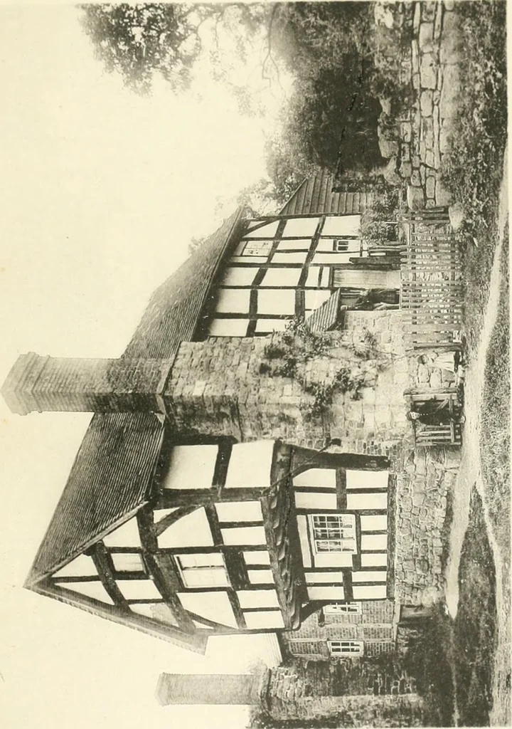An illustration from Old cottages, farm houses, and other half-timber buildings in Shropshire, Herefordshire, and Cheshire, 1904, leaf 124