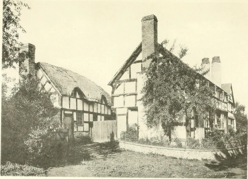 An illustration from Old cottages, farm houses, and other half-timber buildings in Shropshire, Herefordshire, and Cheshire, 1904, leaf 142