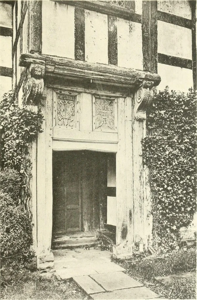An illustration from Old cottages, farm houses, and other half-timber buildings in Shropshire, Herefordshire, and Cheshire, 1904, leaf 176