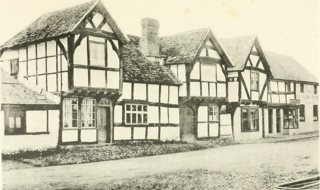 An illustration from Old cottages, farm houses, and other half-timber buildings in Shropshire, Herefordshire, and Cheshire, 1904, leaf 178