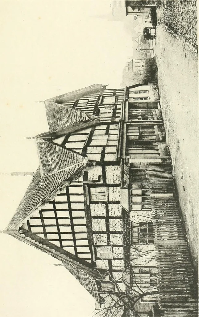 An illustration from Old cottages, farm houses, and other half-timber buildings in Shropshire, Herefordshire, and Cheshire, 1904, leaf 180