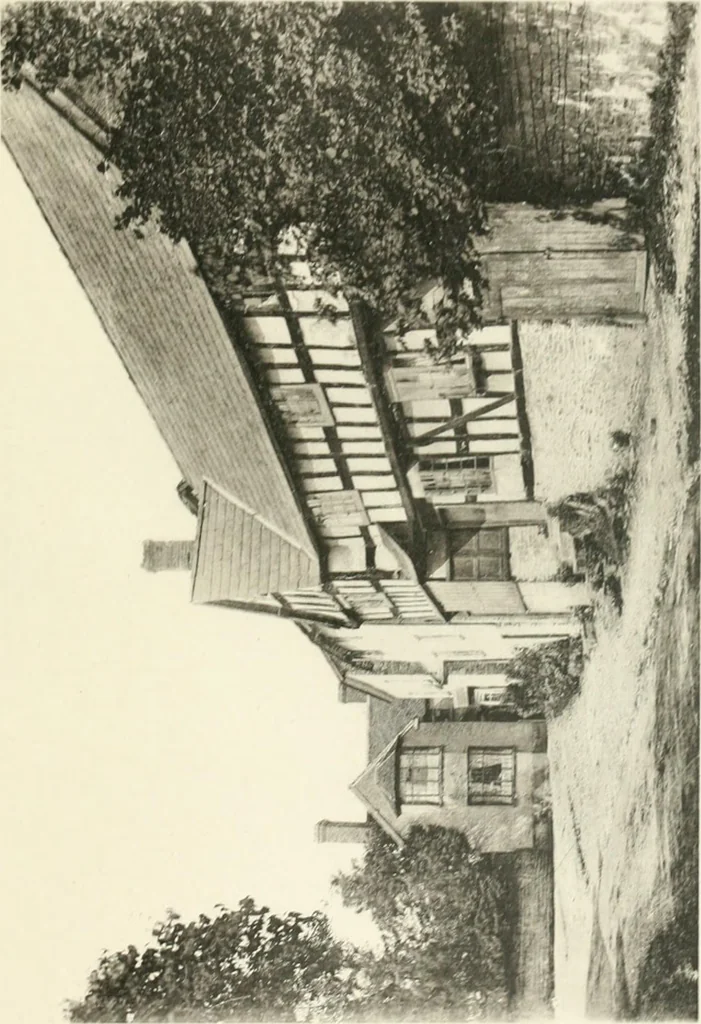 An illustration from Old cottages, farm houses, and other half-timber buildings in Shropshire, Herefordshire, and Cheshire, 1904, leaf 190