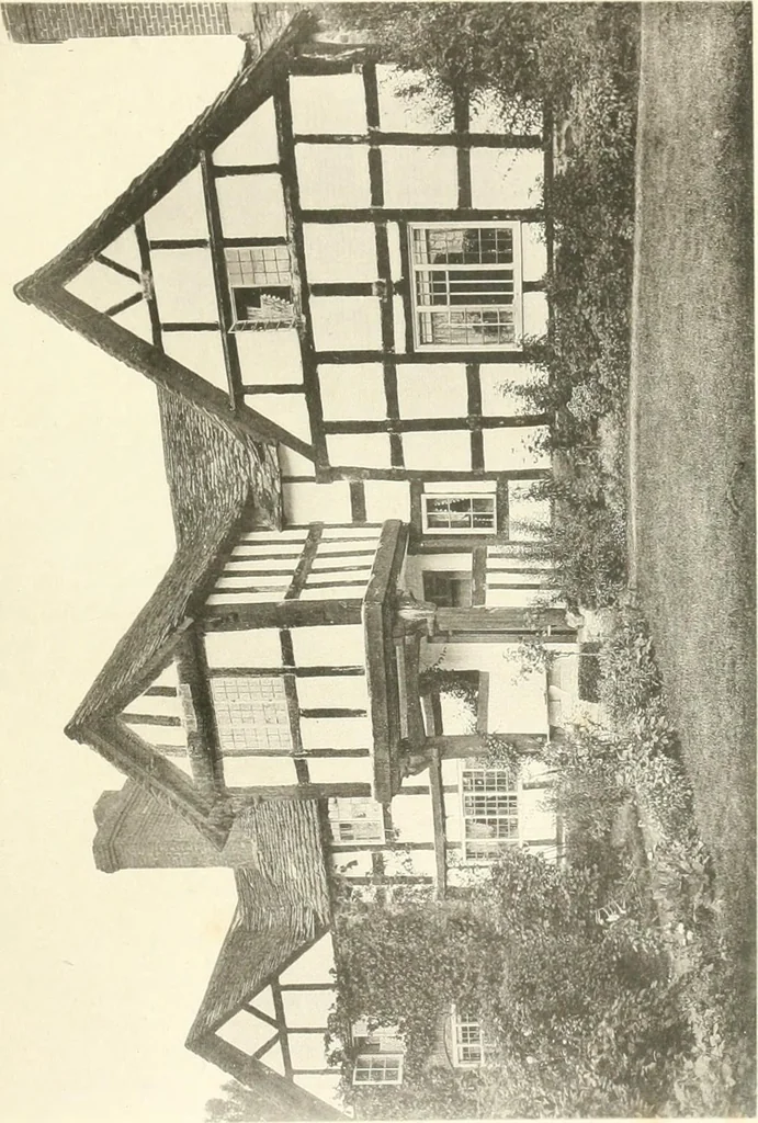An illustration from Old cottages, farm houses, and other half-timber buildings in Shropshire, Herefordshire, and Cheshire, 1904, leaf 192