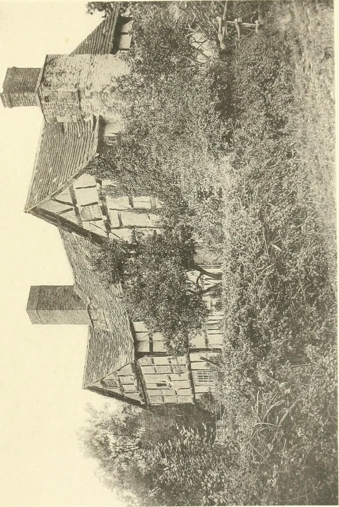 An illustration from Old cottages, farm houses, and other half-timber buildings in Shropshire, Herefordshire, and Cheshire, 1904, leaf 202