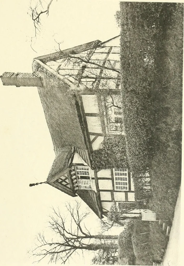 An illustration from Old cottages, farm houses, and other half-timber buildings in Shropshire, Herefordshire, and Cheshire, 1904, leaf 220