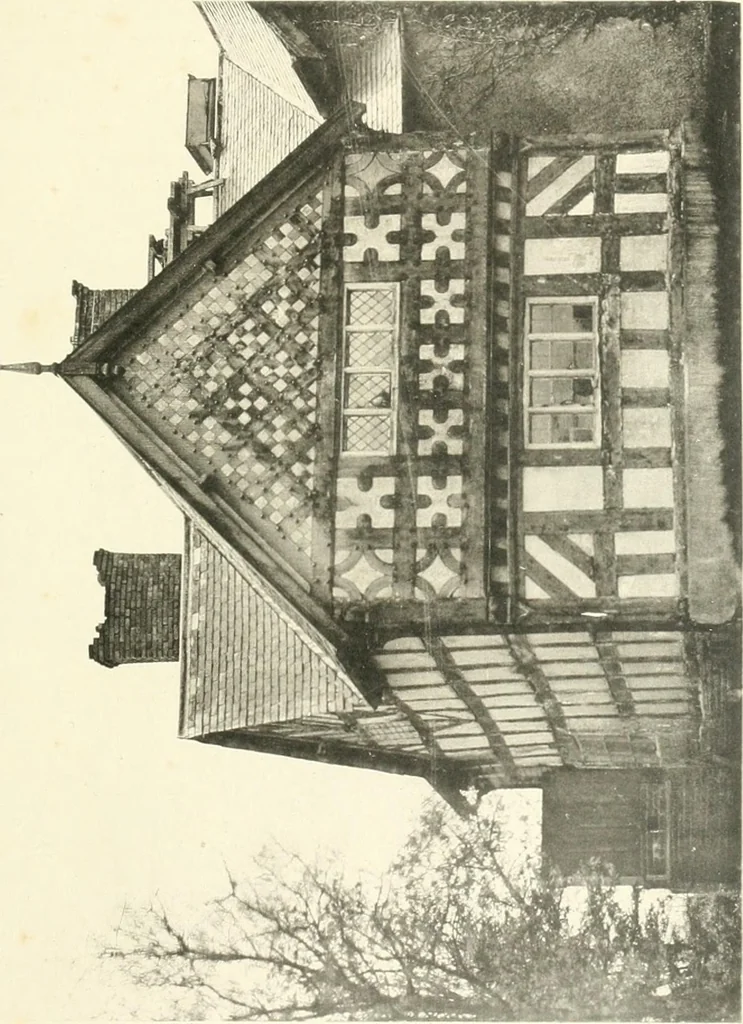 An illustration from Old cottages, farm houses, and other half-timber buildings in Shropshire, Herefordshire, and Cheshire, 1904, leaf 226