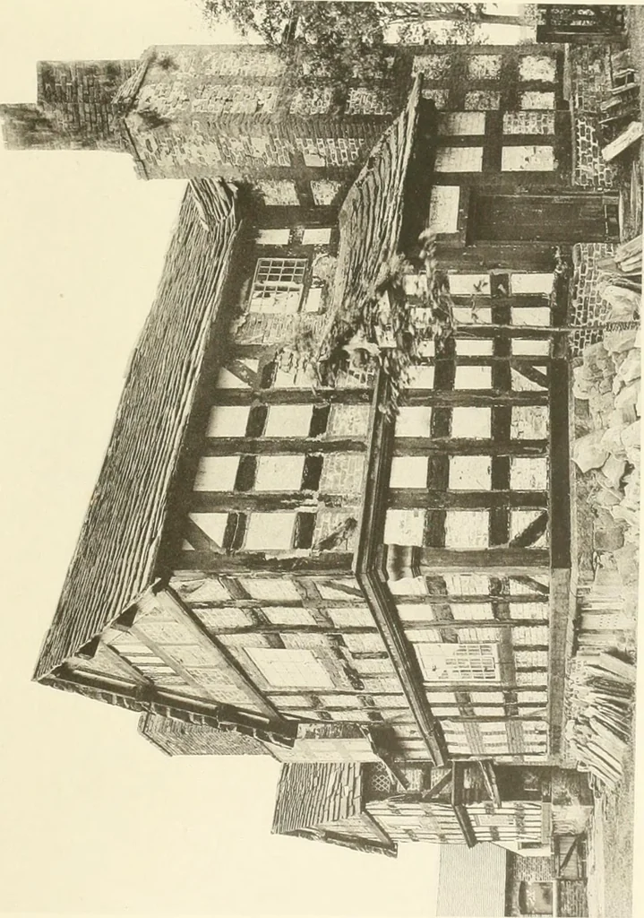 An illustration from Old cottages, farm houses, and other half-timber buildings in Shropshire, Herefordshire, and Cheshire, 1904, leaf 234