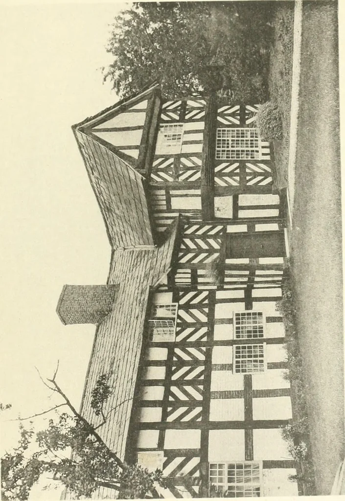 An illustration from Old cottages, farm houses, and other half-timber buildings in Shropshire, Herefordshire, and Cheshire, 1904, leaf 238