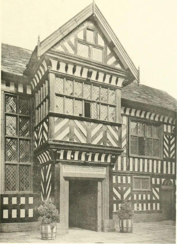 An illustration from Old cottages, farm houses, and other half-timber buildings in Shropshire, Herefordshire, and Cheshire, 1904, leaf 240
