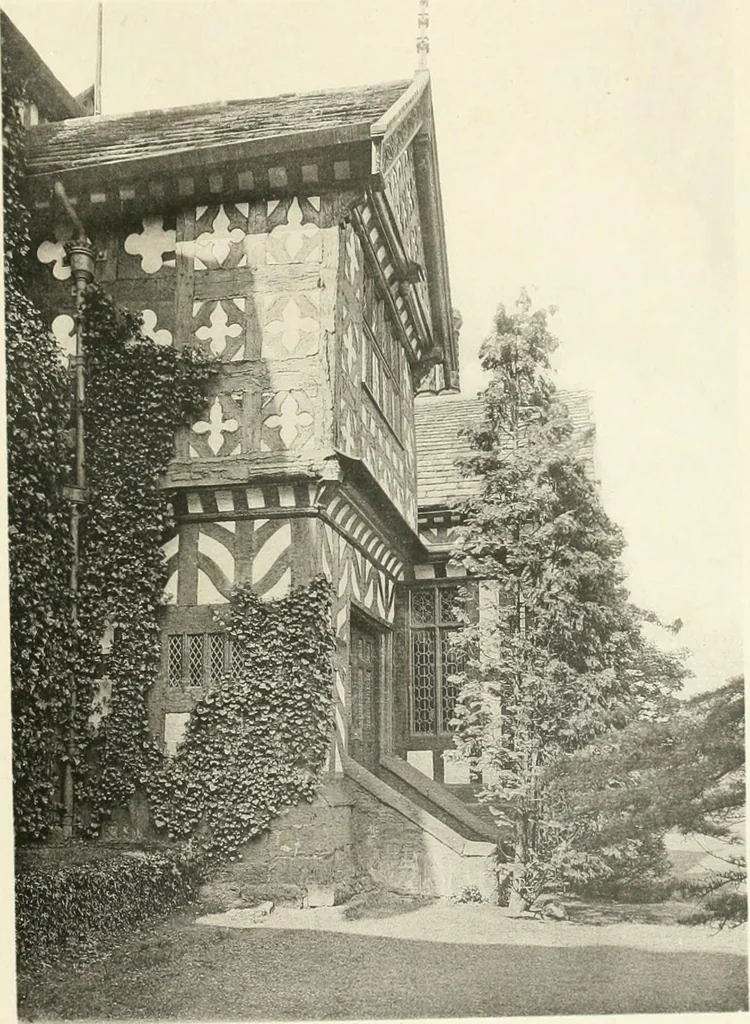 An illustration from Old cottages, farm houses, and other half-timber buildings in Shropshire, Herefordshire, and Cheshire, 1904, leaf 244
