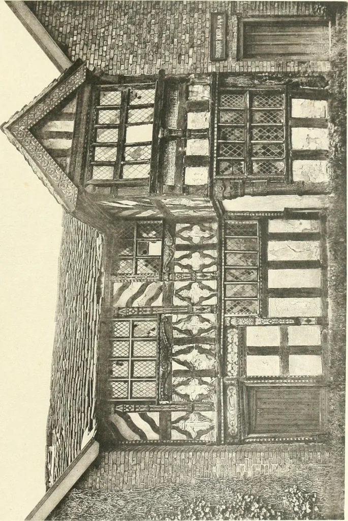 An illustration from Old cottages, farm houses, and other half-timber buildings in Shropshire, Herefordshire, and Cheshire, 1904, leaf 248