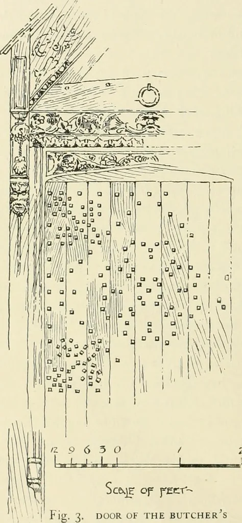 An illustration from Old cottages, farm houses, and other half-timber buildings in Shropshire, Herefordshire, and Cheshire, 1904, leaf 35