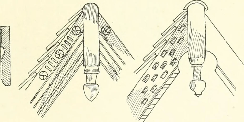 An illustration from Old cottages, farm houses, and other half-timber buildings in Shropshire, Herefordshire, and Cheshire, 1904, leaf 40