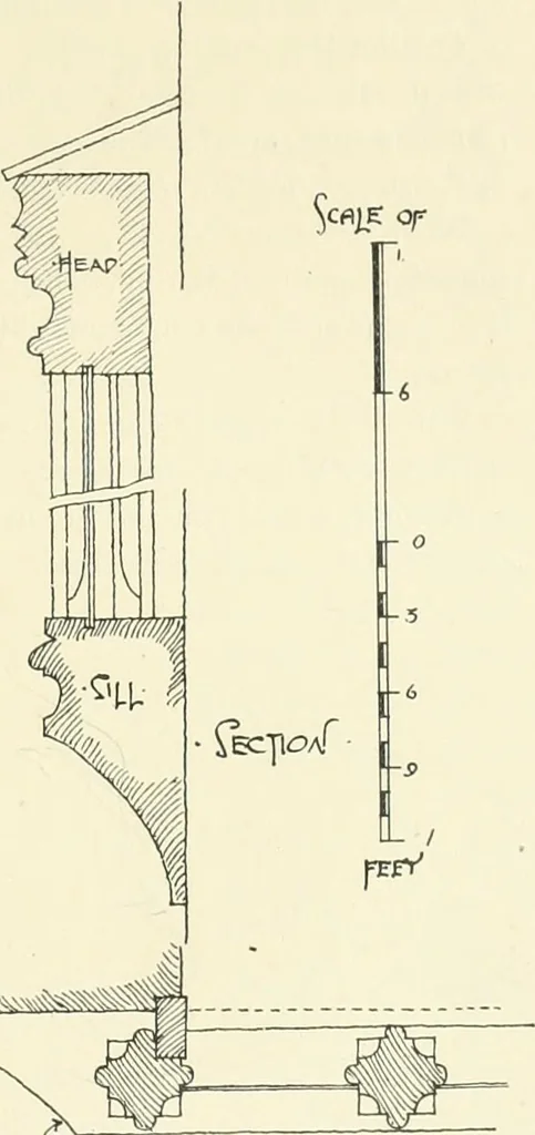 An illustration from Old cottages, farm houses, and other half-timber buildings in Shropshire, Herefordshire, and Cheshire, 1904, leaf 42