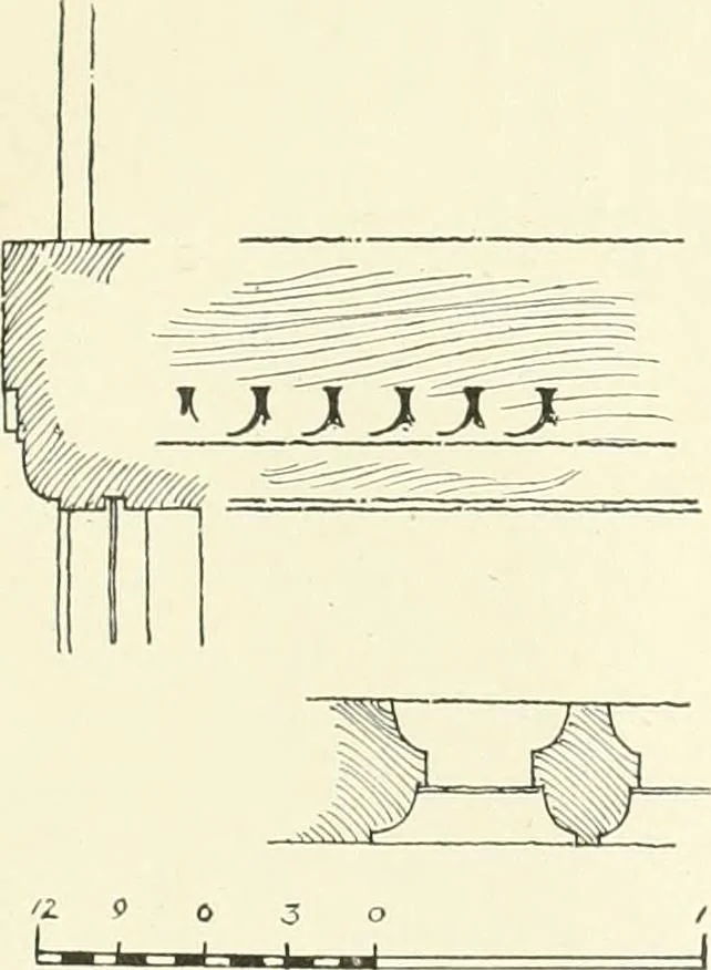 An illustration from Old cottages, farm houses, and other half-timber buildings in Shropshire, Herefordshire, and Cheshire, 1904, leaf 52