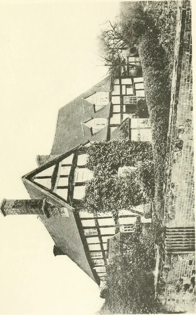 An illustration from Old cottages, farm houses, and other half-timber buildings in Shropshire, Herefordshire, and Cheshire, 1904, leaf 78