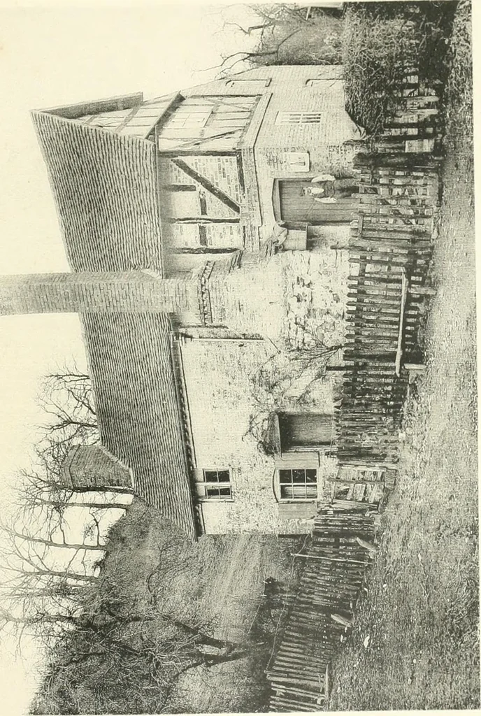 An illustration from Old cottages, farm houses, and other half-timber buildings in Shropshire, Herefordshire, and Cheshire, 1904, leaf 80