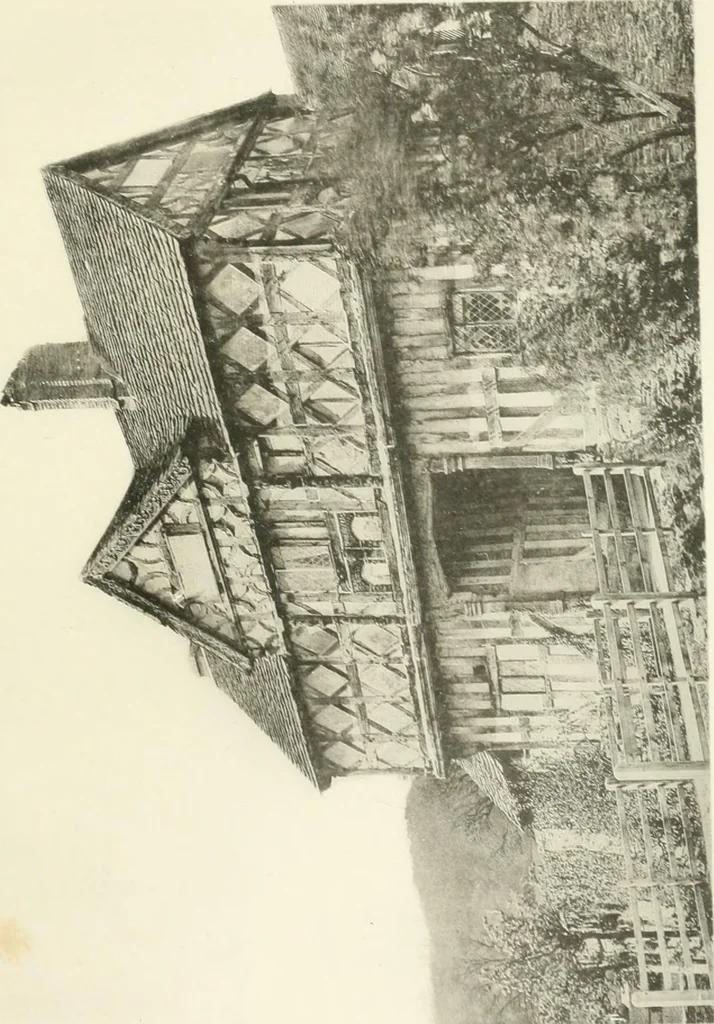 An illustration from Old cottages, farm houses, and other half-timber buildings in Shropshire, Herefordshire, and Cheshire, 1904, leaf 84